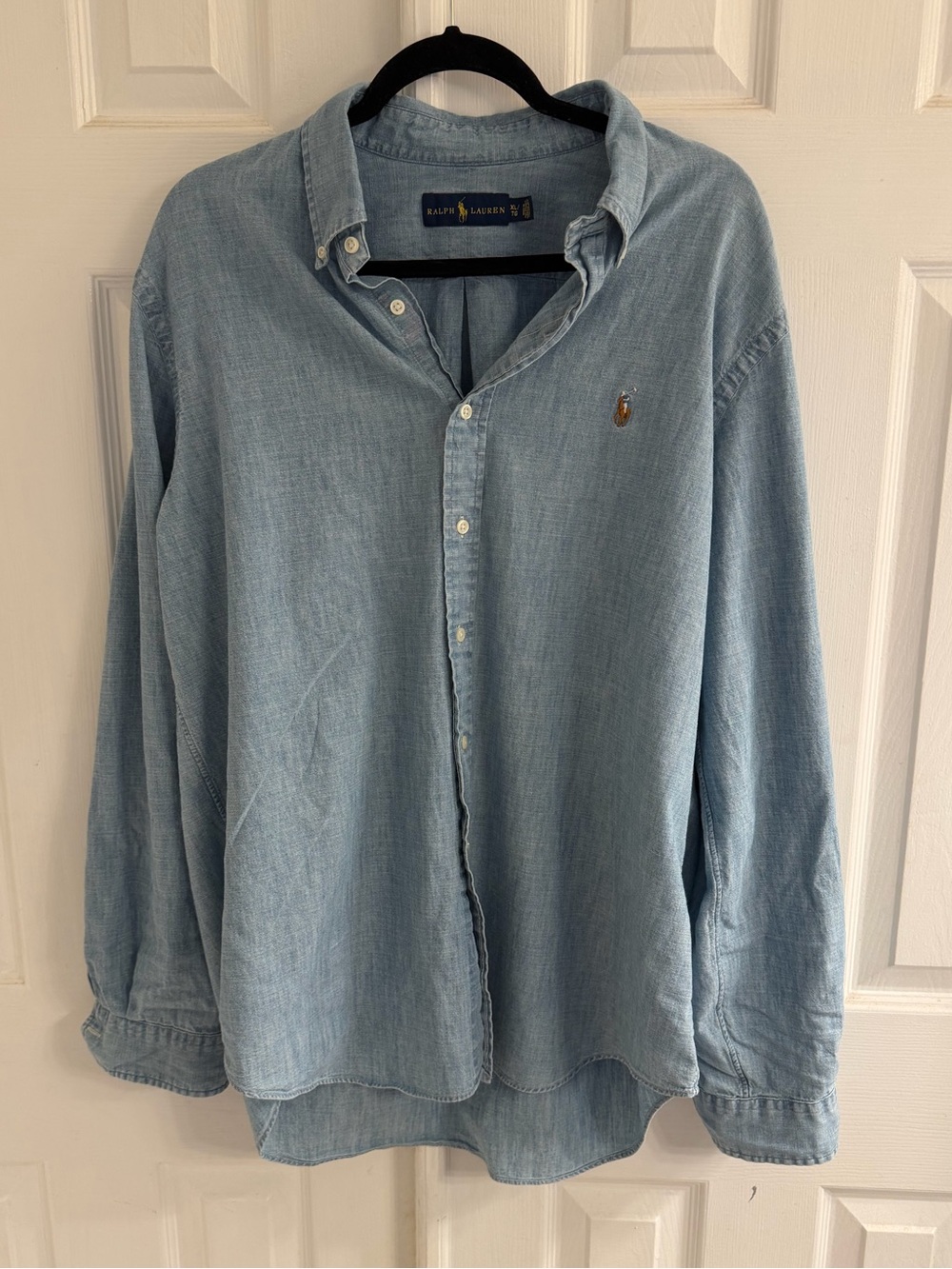 Ralph Lauren Chambray Classic Button Down XL